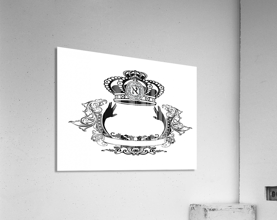 monogram crown  3 Acrylic Print