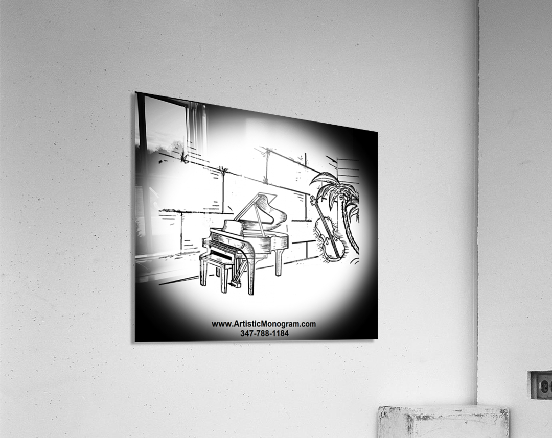 Monogram Piano at kotel 1 Acrylic Print