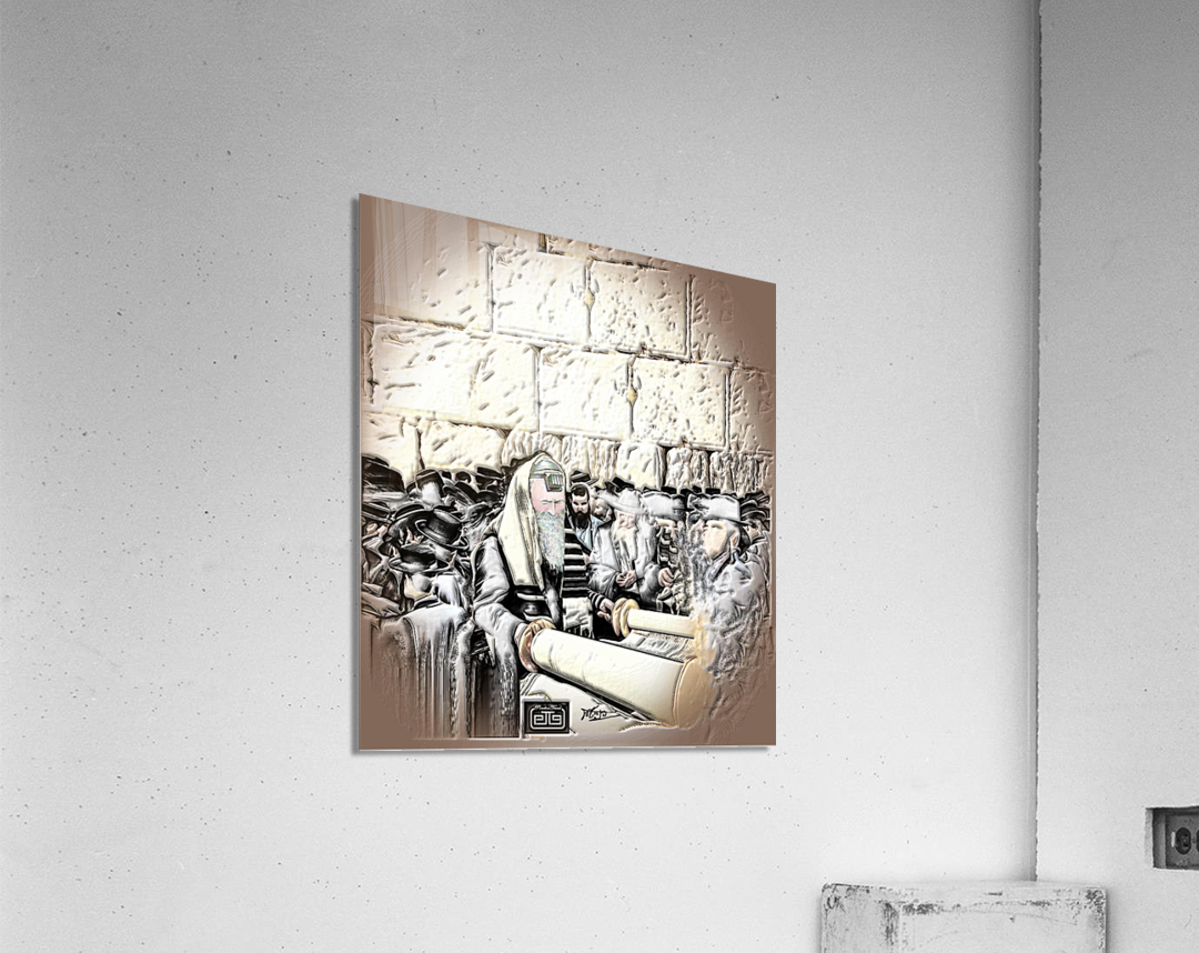 torah at kotel  Acrylic Print