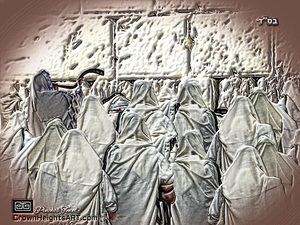 art   praying at KOTEL   AA