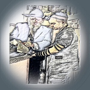 helping a young man with TEFILIN 1