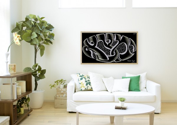 monogram art  YIMTZA   -FOR DISPLAY ONLY Print