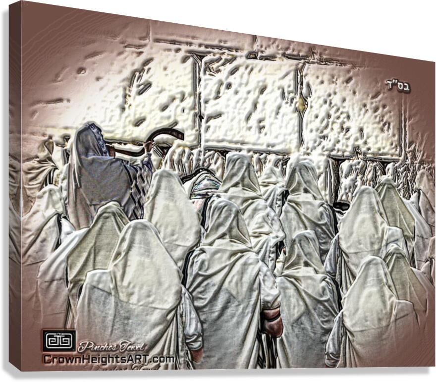 art   praying at KOTEL   AA Canvas Print
