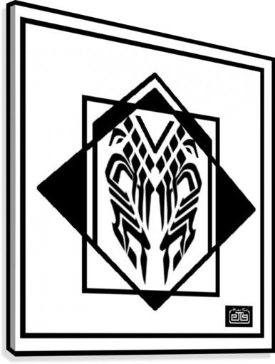 monogram   artdesign26   wall art 101 Canvas Print