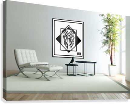 art - monogram artdesign26 wall art 101 Canvas Print