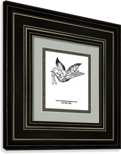 art dove frame Canvas Print
