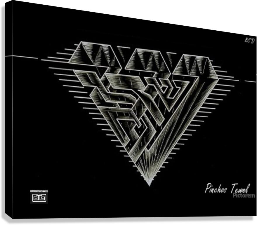 Monogram Art   Diamond AAA  2 Canvas Print