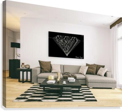 monogram diamond aaa  FOR DISPLAY ONLY  room1 Canvas Print