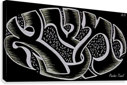 monogram ART   YIMTZA AA Canvas Print