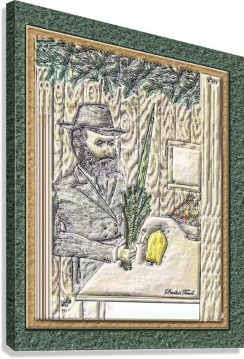 Lulav & Esrog  in Sukah Canvas Print