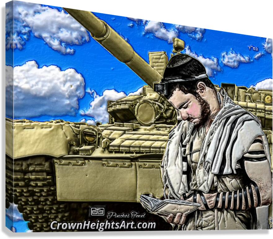 ART   Army Soldier Praying  to G-D ALMIGHTY  Canvas Print