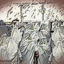 art   praying at KOTEL   AA