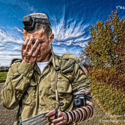 art   soldier tefilin SHMA YISROEL 1