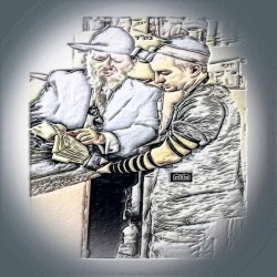 helping a young man with TEFILIN 1