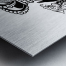 monogram crown  3 Metal print