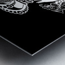 monogram crown  4 black Metal print