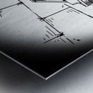 Monogram Piano at kotel 1 Metal print