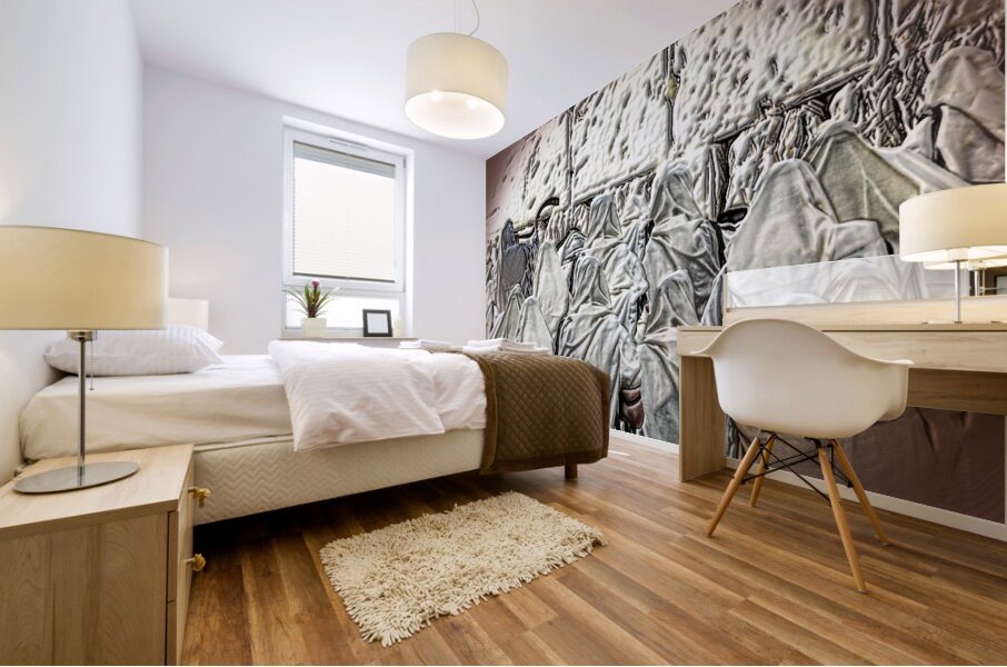 art   praying at KOTEL   AA Mural print