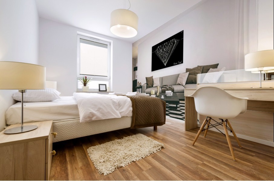 monogram diamond aaa  FOR DISPLAY ONLY  room1 Mural print