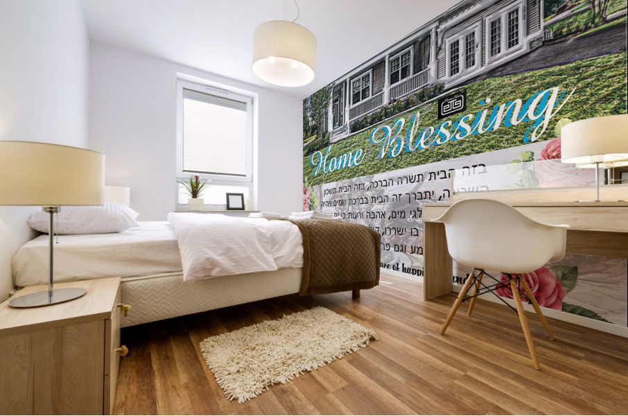 Blessing for the home Mural print