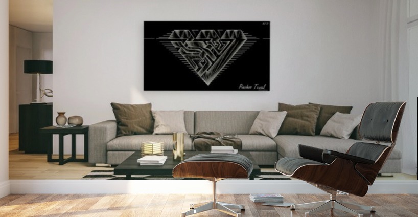 monogram diamond aaa  FOR DISPLAY ONLY  room1 Wall Murals