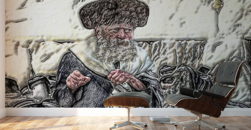 art   yid blessing at kotel 1 Wall Murals