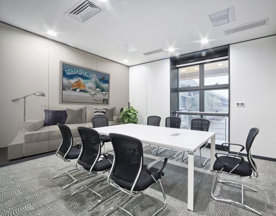 monogram art   israel ocean 1 FOR DSPLAY ONLY in room setting Wall Printing