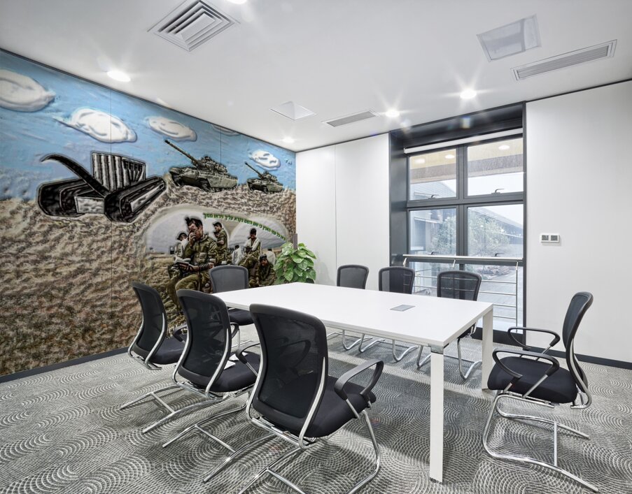 Art   Tefillin Army Tank 2 A Wall Printing