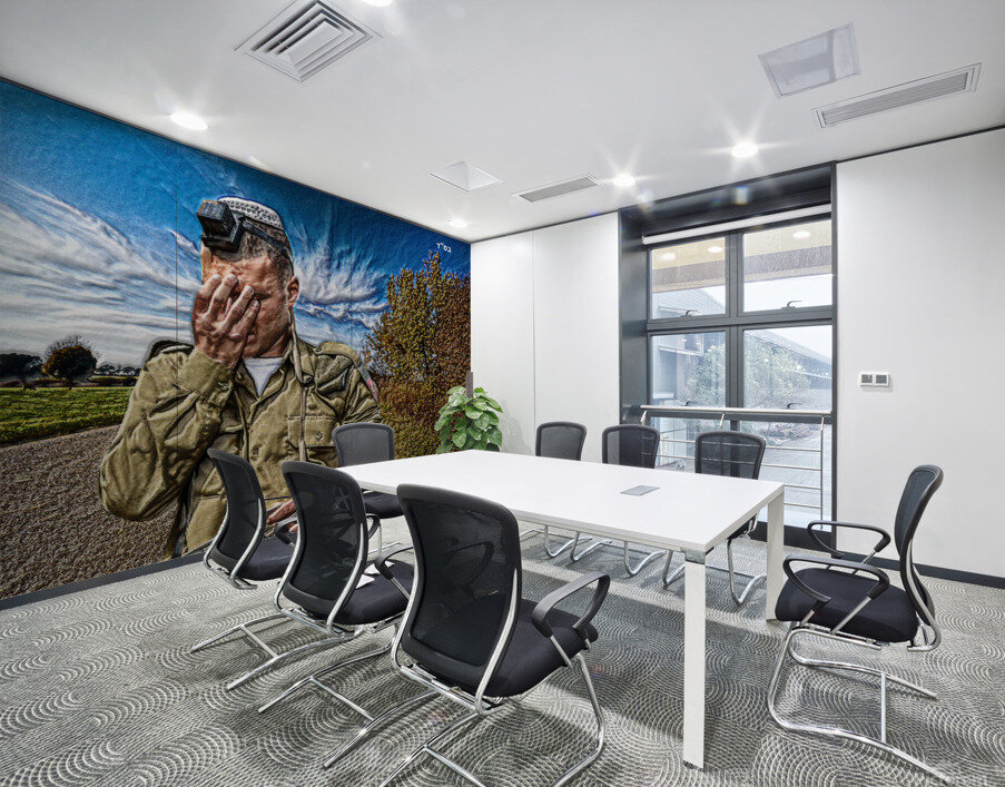 art   soldier tefilin SHMA YISROEL 1 Wall Printing