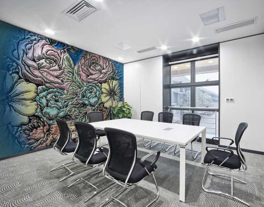 art flowers on sky bckgrnd 2 Wall Printing