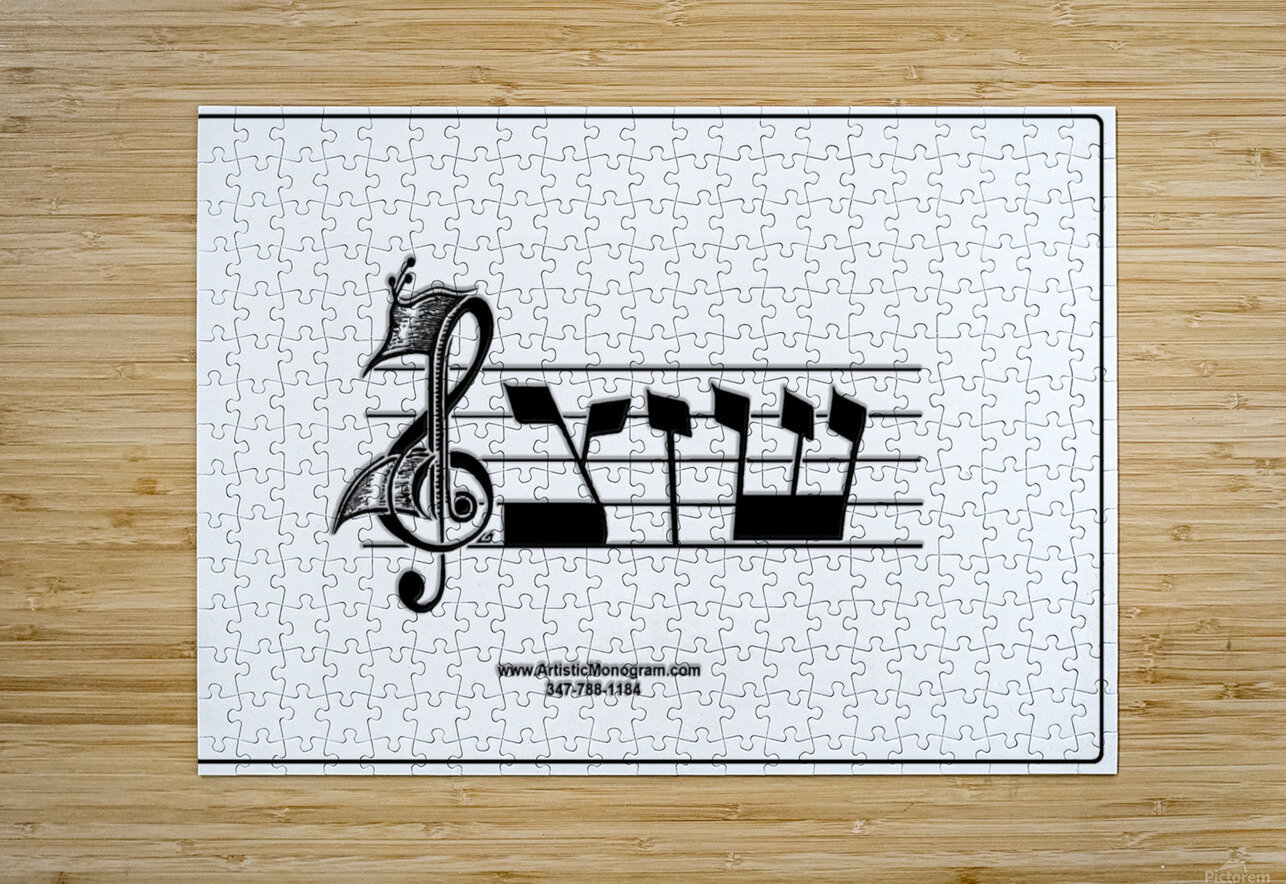 monogram  musical  vctrzd BBB pinchos tewel Puzzle printing