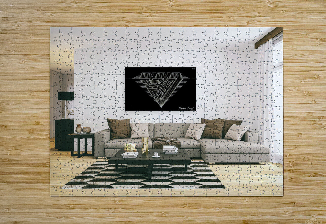 monogram diamond aaa  FOR DISPLAY ONLY  room1 pinchos tewel Puzzle printing