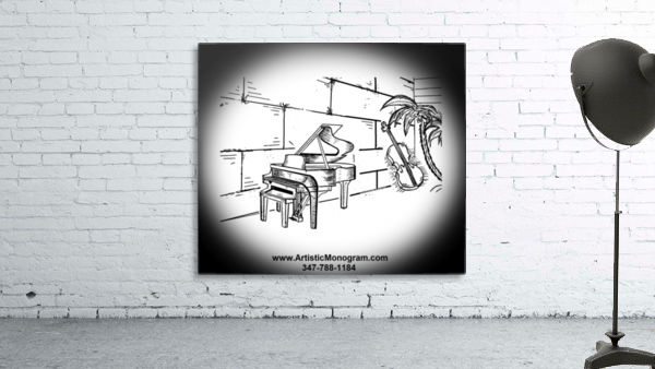 Monogram Piano at kotel 1 Wall Preview