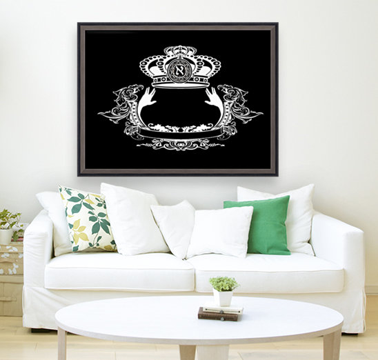 monogram crown  4 black Reproduction