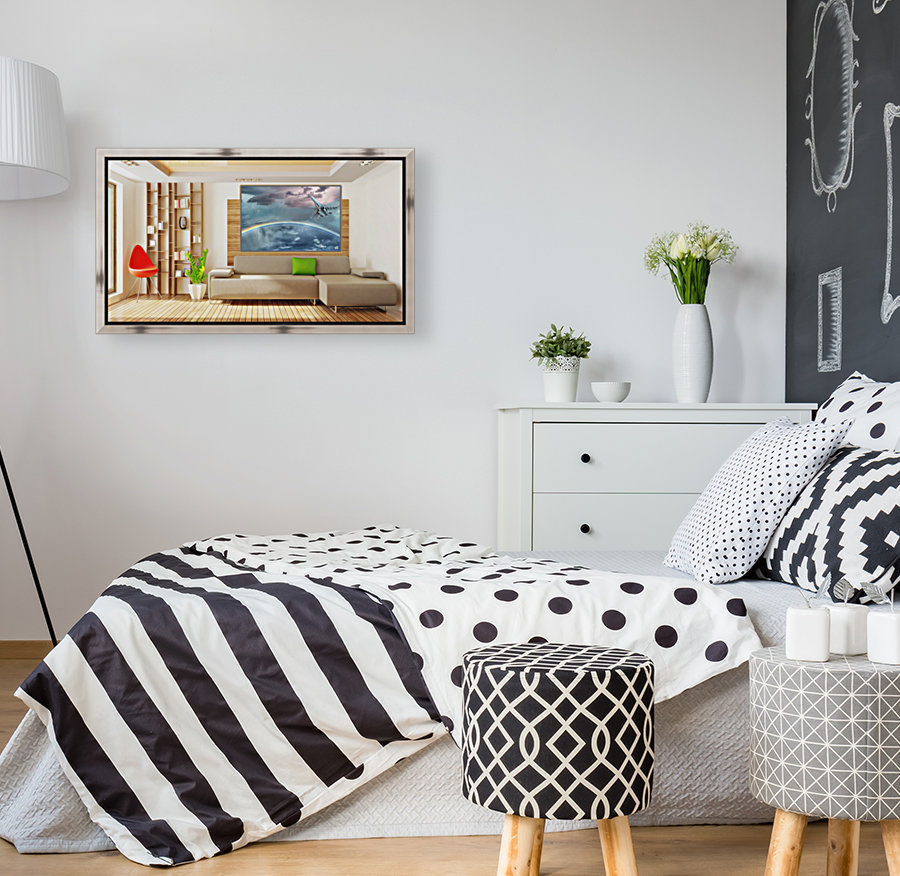 Art rainbow storm   on wall 1 Reproduction