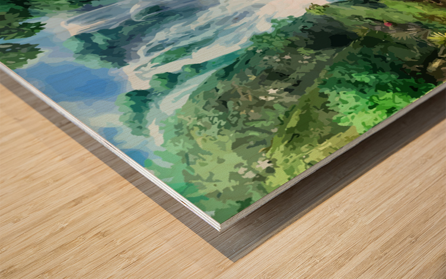 Praying with MINYAN Wood print