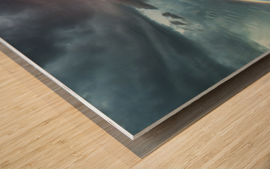 RAINBOW STORM 1 Wood print